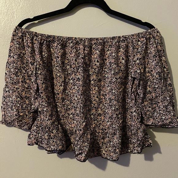 Garage Floral Off The Shoulder Top - Picture 2 of 6